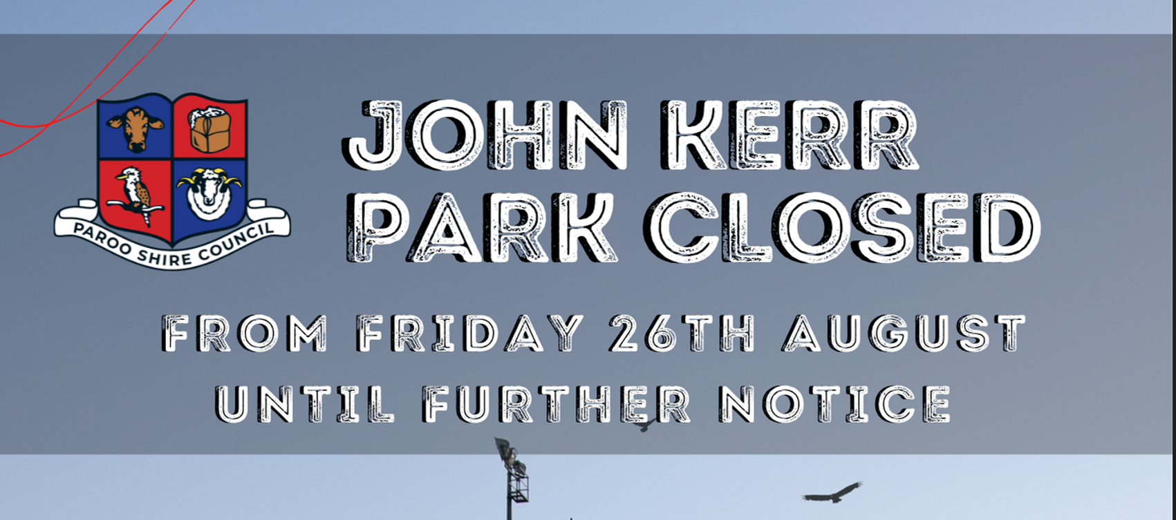 John kerr park closed jadu